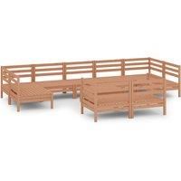 Garden Lounge Set Outdoor Lounge Set Sofa Patio 10 Piece Solid Pinewood vidaXL