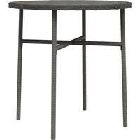 Tea Table Poly Rattan Outdoor Balcony Coffee Round Table Multi Colours vidaXL