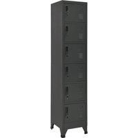 vidaXL Locker Cabinet Anthracite 38x40x180 cm Steel