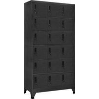 vidaXL Locker Cabinet Anthracite 90x40x180 cm Steel