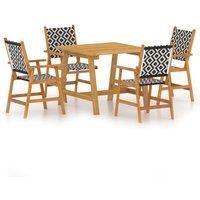 Solid Wood Acacia Garden Dining Set Furniture Multi Sizes 3/5/7/9 Piece vidaXL