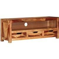 vidaXL TV Cabinet 110x30x40 cm Solid Wood Acacia