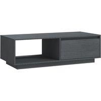 Vidaxl Coffee Table Grey 110X50X33.5 Cm Solid Pinewood, Grey