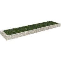 Gabion Raised Bed Garden Basket Planter Retaining Wall Galvanised Steel vidaXL