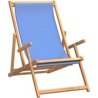 Folding Beach Chair Outdoor Patio Seating Furniture Solid Teak Wood vidaXL
