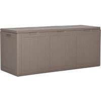 vidaXL Garden Storage Box 270L Brown PP Rattan