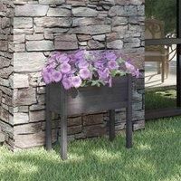 1/2x Solid Pinewood Garden Planter Patio Flower Box Pot Multi Colours vidaXL