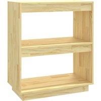 vidaXL Solid Pinewood Book Cabinet Home Living Room Office Furniture Wooden Bookcase Storage File Cabinet Book Shelf Stand Organiser