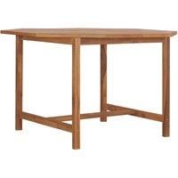 vidaXL Garden Dining Table 110x110x75 cm Solid Wood Teak