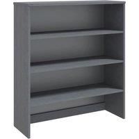 vidaXL Top for Highboard Hamar Dark Grey 90x30x100cm Solid Wood Pine, Grey