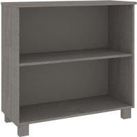 vidaXL HAMAR Solid Wood Sideboard in Light Grey - Rustic Pine Wood, Ample Storage With 2 Shelves, Sturdy and Stable Frame, Easy Assembly Required