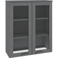 vidaXL Top for Highboard HAMAR Dark Grey 85x35x100cm Solid Wood Pine