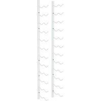 vidaXL Wall Mounted Wine Rack for 24 Bottles White Iron