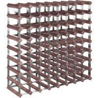 vidaXL Wine Rack for 72 Bottles Brown Solid Wood Pine