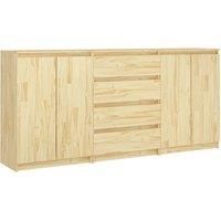 vidaXL Side Cabinets 3 pcs Solid Pinewood