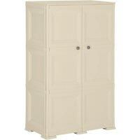 Plastic Cabinet Storage Cupboard Utility Storage Cabinet Wood Design vidaXL