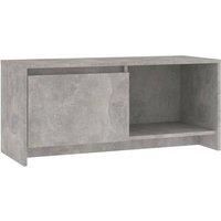 vidaXL TV Cabinet Concrete Grey 90x35x40 cm Engineered Wood