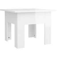 vidaXL Coffee Table High Gloss White 55x55x42 cm Engineered Wood, White