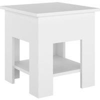 vidaXL Coffee Table White Engineered Wood Indoor Side Sofa Accent Centre