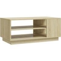 vidaXL Coffee Table Sonoma Oak 102x55x43 cm Engineered Wood