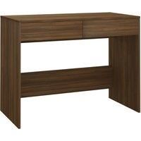 vidaXL Desk Brown Oak 101x50x76.5 cm Engineered Wood, Brown