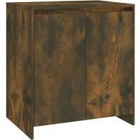 Vidaxl Sideboard Smoked Oak 70X41X75 Cm Engineered Wood, Brown