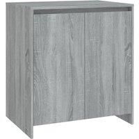 vidaXL Sideboard in Grey Sonoma - Engineered Wood Storage Cabinet for Living Room, Office, Lounge - 70x41x75 cm Multipurpose Cabinet