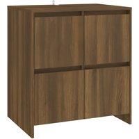 Vidaxl Sideboard Brown Oak 70X41X75 Cm Engineered Wood, Brown