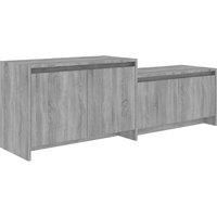vidaXL Tv Cabinet Grey Sonoma 146.5x35x50 cm Engineered Wood, Grey