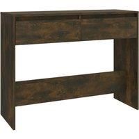 Vidaxl Console Table Smoked Oak 100X35X76 5 Cm Engineered Wood
