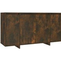 vidaXL Sideboard Smoked Oak 135x41x75 cm Engineered Wood, Brown