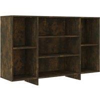 vidaXL Sideboard Smoked Oak 120x30x75 cm Engineered Wood