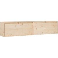 vidaXL Wall Cabinets 2 pcs 80x30x35 cm Solid Wood Pine