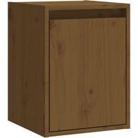 Wall Cabinet Honey Brown 30x30x40 cm Solid Wood Pine