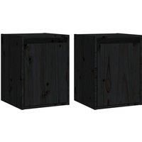 Wall Cabinet Hanging Storage Cabinet Wall Cupboard Solid Wood Pine vidaXL