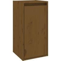 vidaXL Wall Cabinet Honey Brown 30x30x60 cm Solid Wood Pine