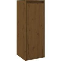 vidaXL Wall Cabinet Honey Brown 30x30x80 cm Solid Wood Pine