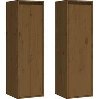 Wall Cabinet Storage TV Cabinet TV Unit Hanging Cabinet Solid Wood Pine vidaXL