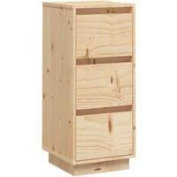 vidaXL Solid Wood Pine Sideboard Home Indoor Bedroom Living Room Wooden Storage Side Door Cabinet Sideboard Furniture with Floating Feet