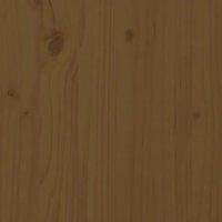vidaXL TV Cabinet Honey Brown 140x37x50 cm Solid Wood Pine
