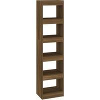 vidaXL Book Cabinet/Room Divider Brown Oak 40x30x166 cm