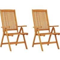2/4/6/8x Solid Wood Eucalyptus Folding Garden Chairs Foldable Chair vidaXL