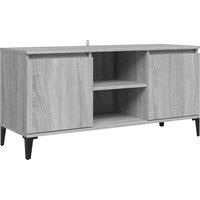 TV Cabinet with Metal Legs Sideboard TV Stand Low Board Multi Colours vidaXL