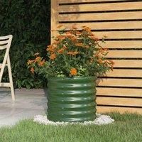 Garden Planter Flower Pot Planter Pot Powder-coated Steel Raised Bed vidaXL