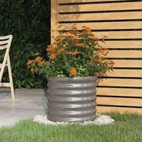 Garden Planter Flower Pot Planter Pot Powder-coated Steel Raised Bed vidaXL