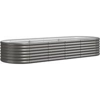 Garden Planter Patio Flower Pot Raised Garden Bed Powder-coated Steel vidaXL