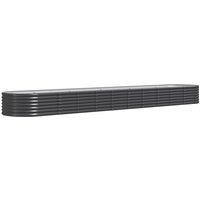 Garden Planter Patio Flower Pot Raised Garden Bed Powder-coated Steel vidaXL