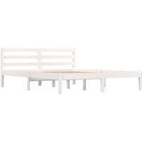 Bed Frame Bedroom Bedstead Bed Base Mattress Foundation Solid Wood Pine vidaXL