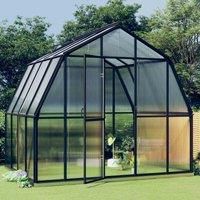 vidaXL Greenhouse w/ Base Frame Anthracite 6.43 m2 Aluminium