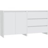 vidaXL 2 Piece Sideboard White Engineered Wood